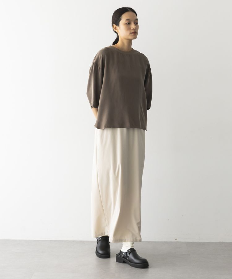 GARAGE OF GOOD CLOTHING「キュプラ混7分袖プルオーバー」|シャツ・ブラウス|