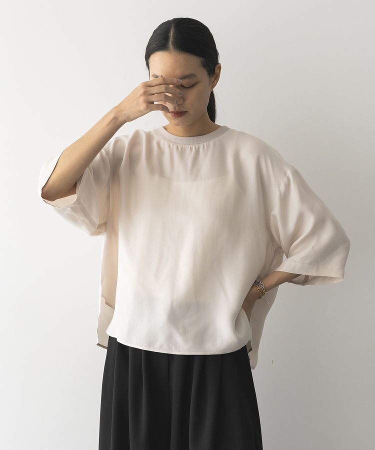 GARAGE OF GOOD CLOTHING「キュプラ混7分袖プルオーバー」|シャツ・ブラウス|