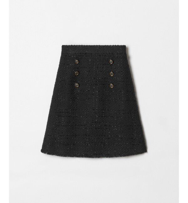 LOULOU WILLOUGHBY「【LOULOU WILLOUGHBY】ジオリカラメツイードスカート」|スカート|