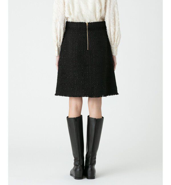 LOULOU WILLOUGHBY「【LOULOU WILLOUGHBY】ジオリカラメツイードスカート」|スカート|
