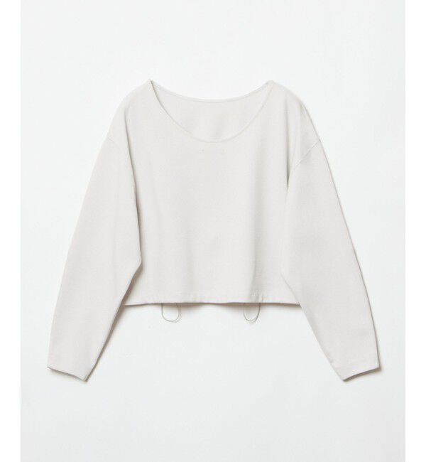 allureville「ブークレーダンボールクロップドプルオーバー」|Tシャツ・カットソー|