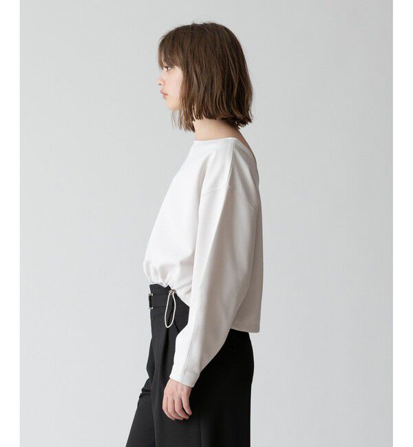 allureville「ブークレーダンボールクロップドプルオーバー」|Tシャツ・カットソー|