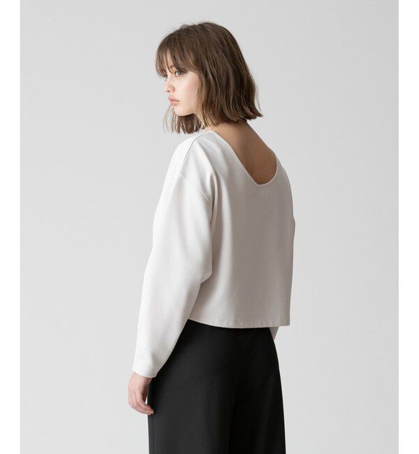 allureville「ブークレーダンボールクロップドプルオーバー」|Tシャツ・カットソー|