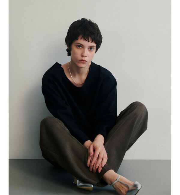 allureville「ブークレーダンボールクロップドプルオーバー」|Tシャツ・カットソー|