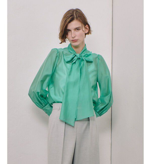 allureville「オーガンザボウブラウス」|シャツ・ブラウス|