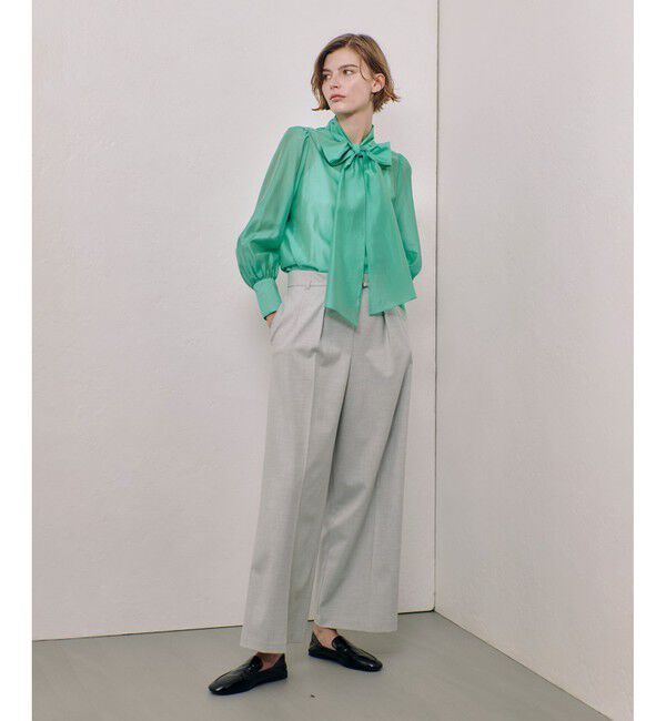 allureville「オーガンザボウブラウス」|シャツ・ブラウス|