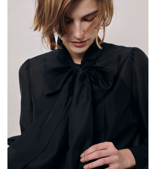 allureville「オーガンザボウブラウス」|シャツ・ブラウス|