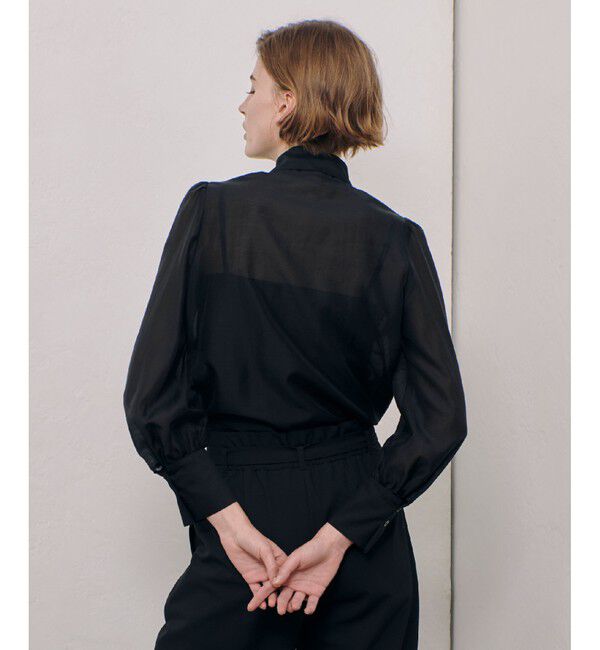 allureville「オーガンザボウブラウス」|シャツ・ブラウス|