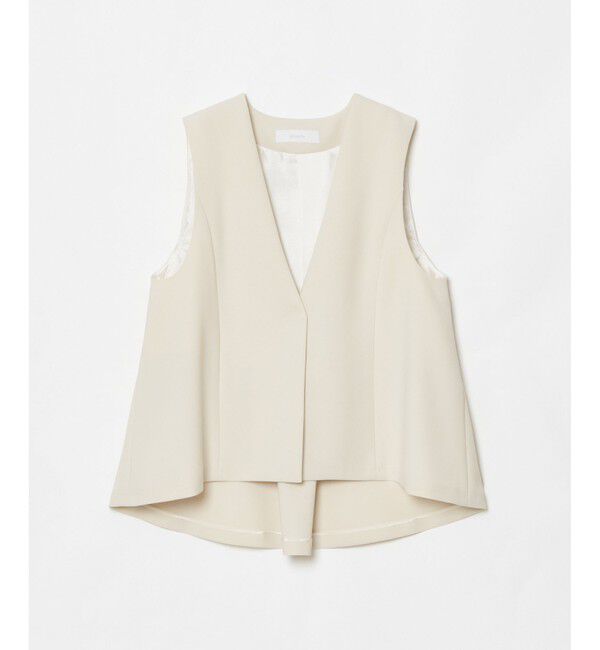 allureville「ダブルクロスドレープジレ」|ベスト・ジレ|