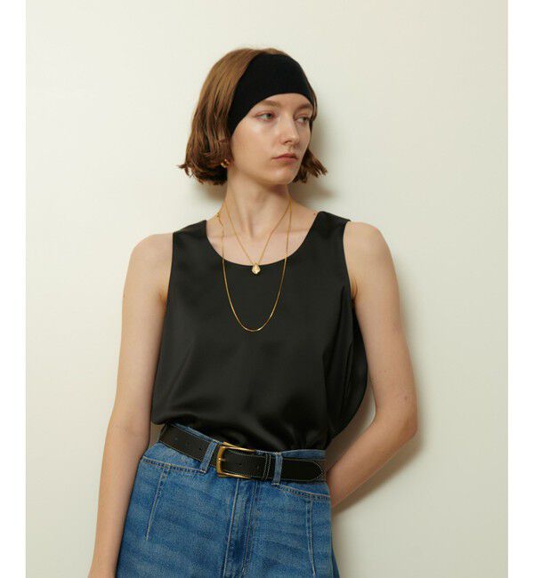 allureville「サテンタンクブラウス」|シャツ・ブラウス|