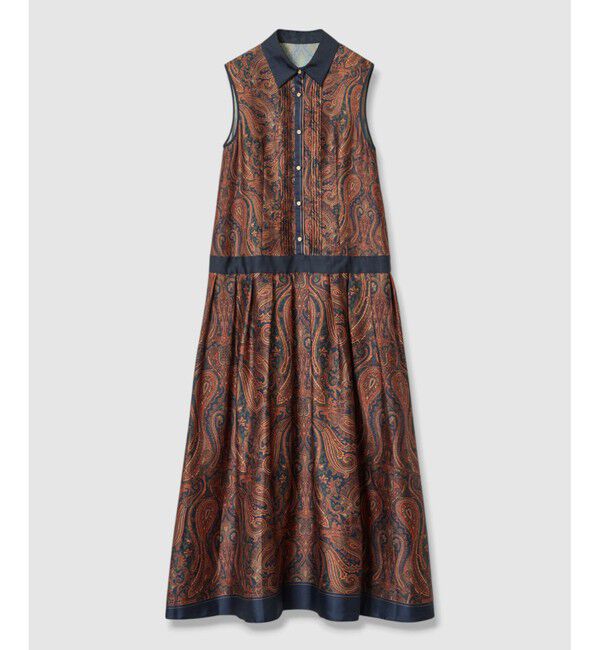 allureville「OFFICINAペイズリープリントワンピース」|ワンピース|