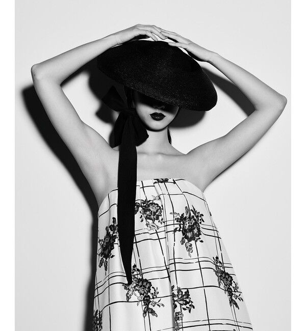 LOULOU WILLOUGHBY「【LOULOU WILLOUGHBY】SILK COフラワーチェックワンピース」|ワンピース|