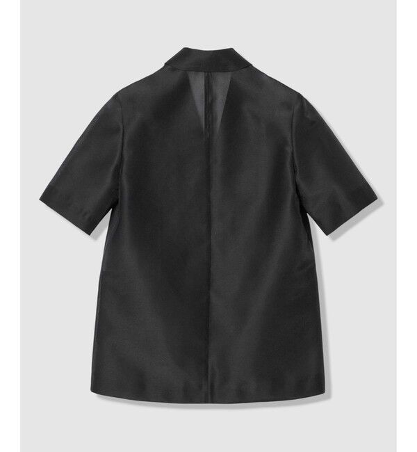 LOULOU WILLOUGHBY「【LOULOU WILLOUGHBY】スパンオーガンハーフスリーブジャケット」|テーラードジャケット|