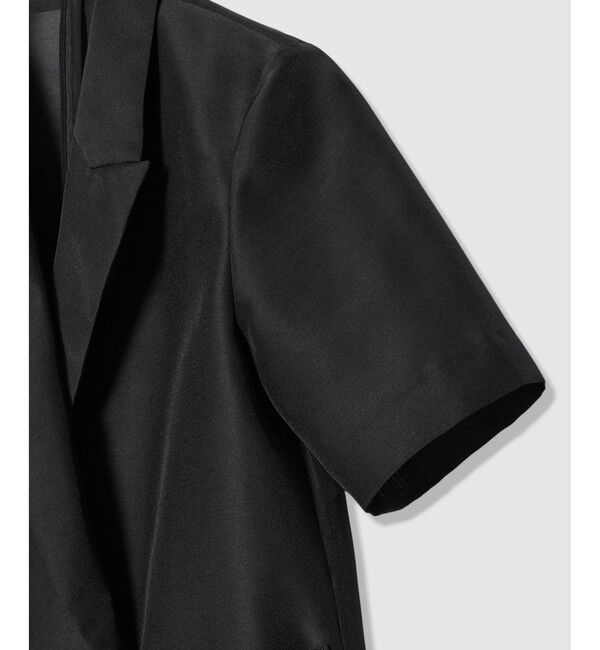 LOULOU WILLOUGHBY「【LOULOU WILLOUGHBY】スパンオーガンハーフスリーブジャケット」|テーラードジャケット|