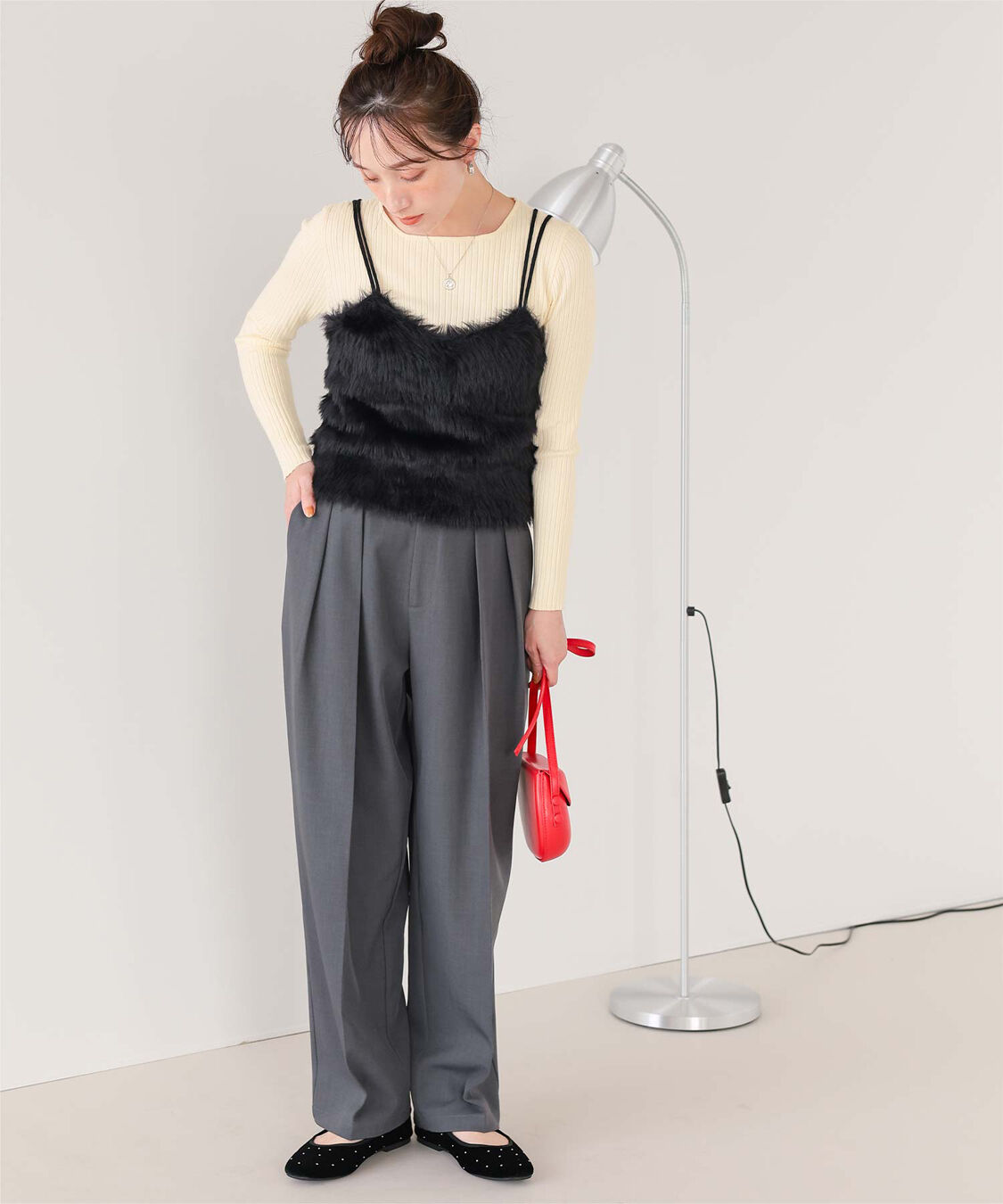 titivate「ボートネックリブ編みニット」|ニット・セーター|