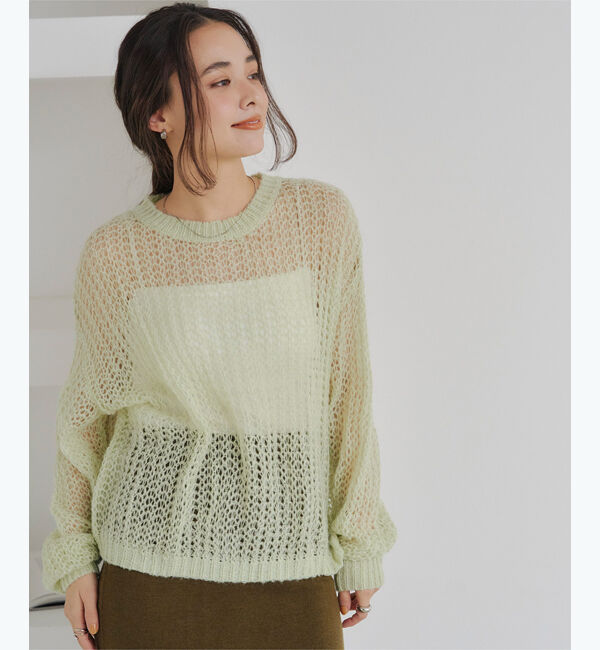 titivate「シアーローゲージニット」|ニット・セーター|