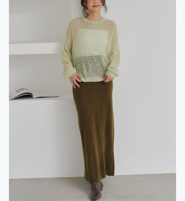 titivate「シアーローゲージニット」|ニット・セーター|