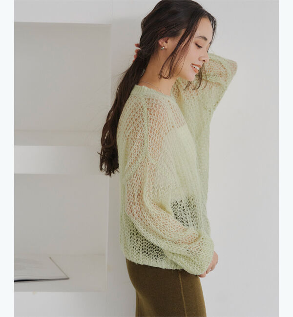 titivate「シアーローゲージニット」|ニット・セーター|