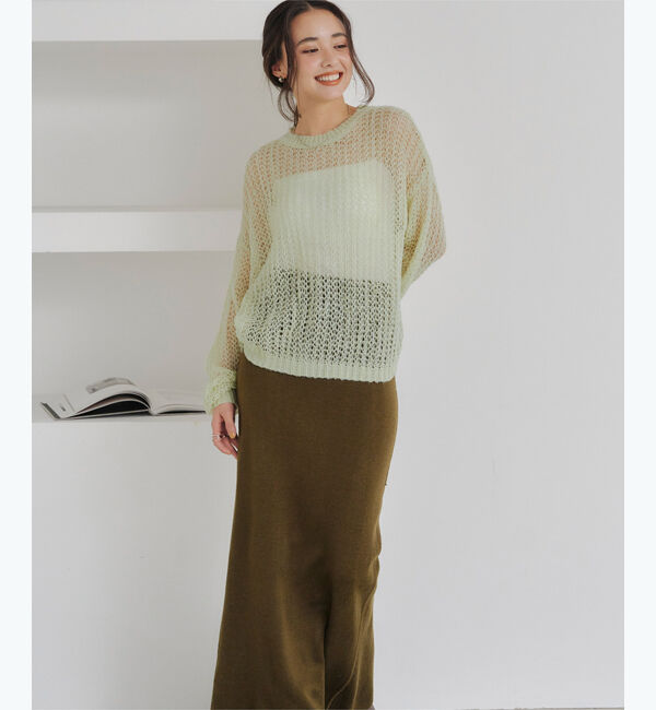 titivate「シアーローゲージニット」|ニット・セーター|