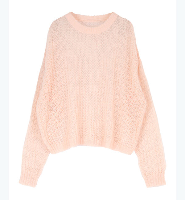 titivate「シアーローゲージニット」|ニット・セーター|ライトピンク