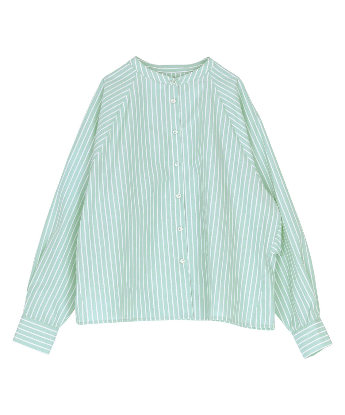 titivate「バックフリルバンドカラーシャツ」|シャツ・ブラウス|