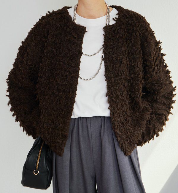  「ループフリンジニットカーディガン」|カーディガン|