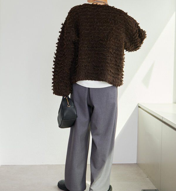  「ループフリンジニットカーディガン」|カーディガン|