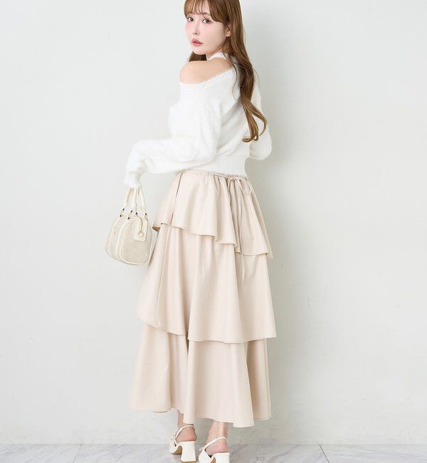  「プレート付きフェザーニット」|ニット・セーター|