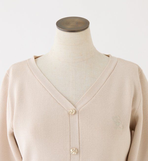  「ロゴ刺繍入りバルーントップス」|ニット・セーター|