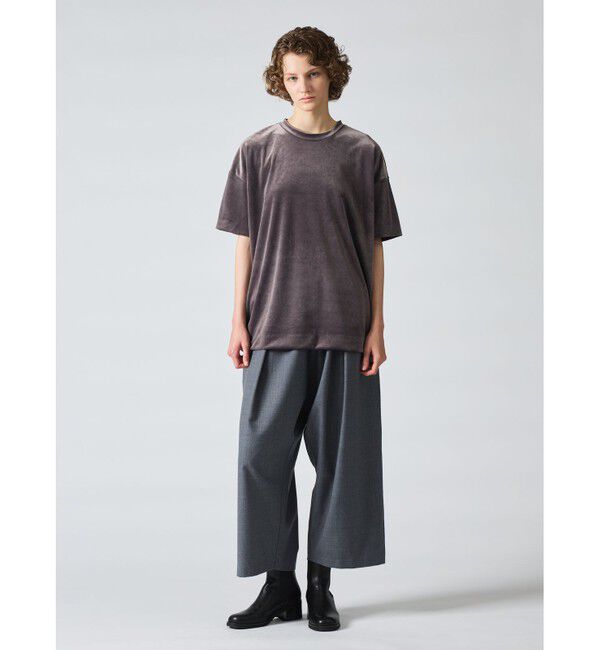 mizuiro ind「mizuiro ind ベロアワイドT」|Tシャツ・カットソー|