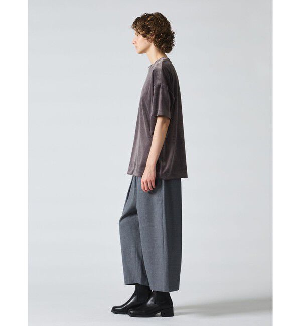 mizuiro ind「mizuiro ind ベロアワイドT」|Tシャツ・カットソー|