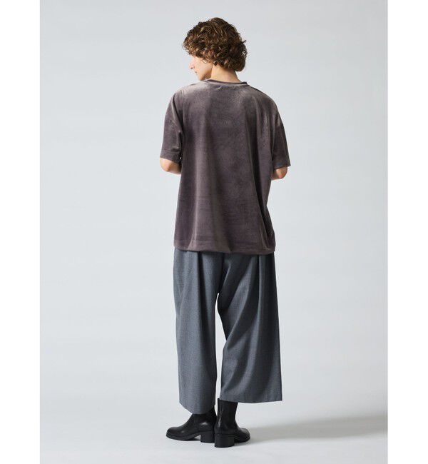 mizuiro ind「mizuiro ind ベロアワイドT」|Tシャツ・カットソー|