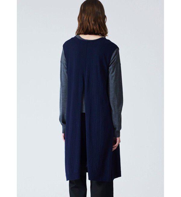 mizuiro ind「mizuiro ind ハイゲージロングスリットベスト」|ベスト・ジレ|