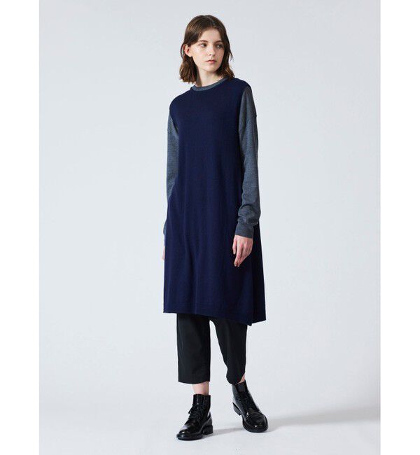 mizuiro ind「mizuiro ind ハイゲージロングスリットベスト」|ベスト・ジレ|