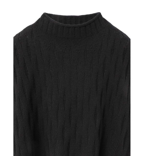 mizuiro ind「mizuiro ind パターン編みショートベスト」|ベスト・ジレ|