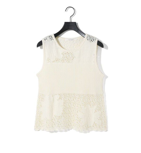 MIDIUMISOLID「MIDIUMISOLID for Ladies レースリブベスト」|ベスト・ジレ|