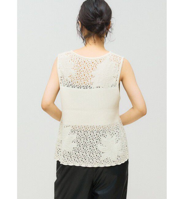 MIDIUMISOLID「MIDIUMISOLID for Ladies レースリブベスト」|ベスト・ジレ|