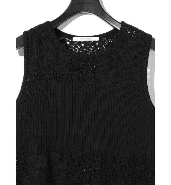 MIDIUMISOLID「MIDIUMISOLID for Ladies レースリブベスト」|ベスト・ジレ|