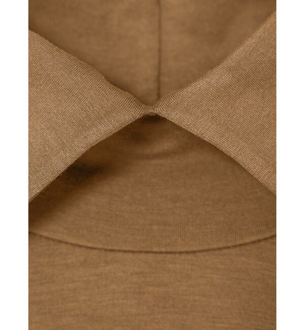 mizuiro ind「mizuiro ind シャツカラーハイネックプルオーバー」|Tシャツ・カットソー|