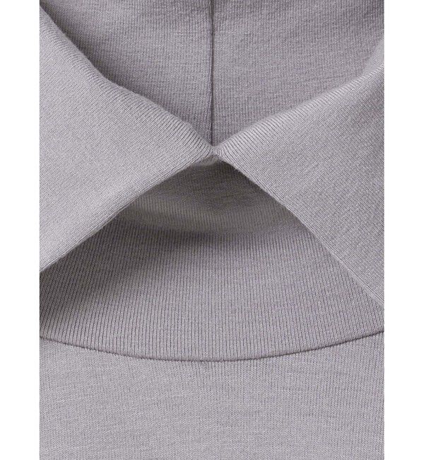 mizuiro ind「mizuiro ind シャツカラーハイネックプルオーバー」|Tシャツ・カットソー|