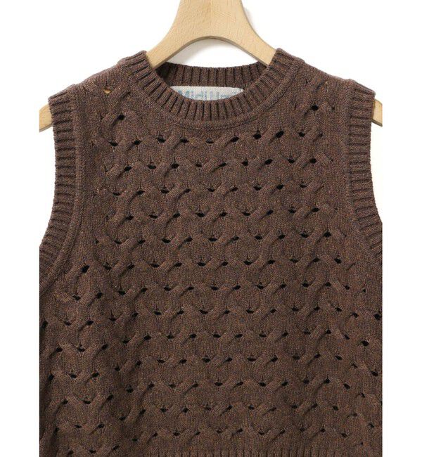 MidiUmi「MidiUmi ショート編みパターンベスト」|ベスト・ジレ|