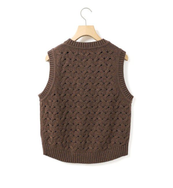 MidiUmi「MidiUmi ショート編みパターンベスト」|ベスト・ジレ|