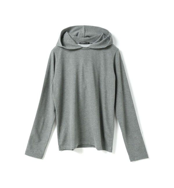 mizuiro ind「mizuiro ind スリーレイヤードフード付きプルオーバー」|Tシャツ・カットソー|