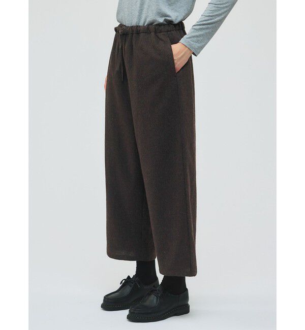 mizuiro ind「mizuiro ind ウールブレンドイージーパンツ」|その他|