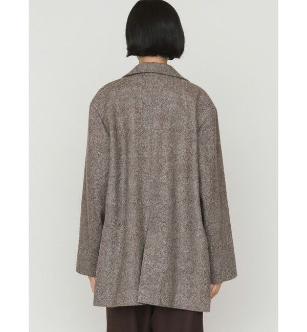 MIDIUMISOLID「MIDIUMISOLID for Ladies ダブルブレストツイードジャケット」|テーラードジャケット|