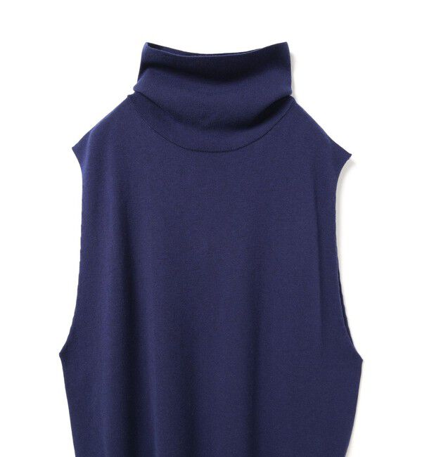 mizuiro ind「mizuiro ind リブハイネックベスト」|ベスト・ジレ|