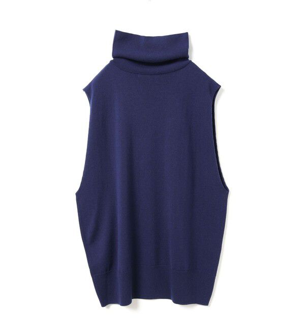 mizuiro ind「mizuiro ind リブハイネックベスト」|ベスト・ジレ|