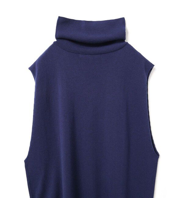 mizuiro ind「mizuiro ind リブハイネックベスト」|ベスト・ジレ|