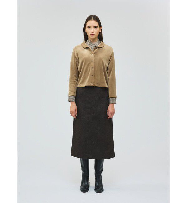 mizuiro ind「mizuiro ind チェックリボンタイシャツ」|シャツ・ブラウス|