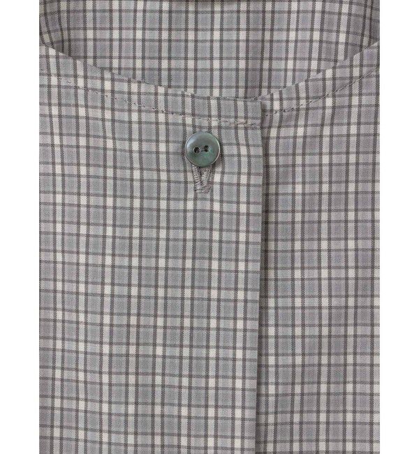 mizuiro ind「mizuiro ind チェックリボンタイシャツ」|シャツ・ブラウス|